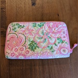 Vera Bradley petal pink zip around wallet
